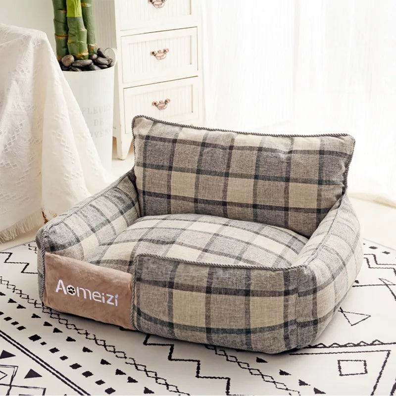 Big Dog Bed Removable Pet Sofa Bed For Small Medium Big Dogs Washable Cat House Mats Soft Pet Sleeping Beds Dog Accessories-11